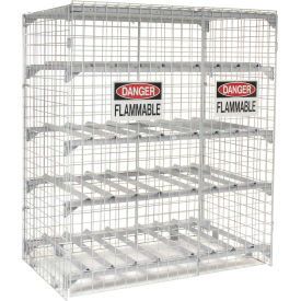 FLAMMABLE STORAGE CABINETS- Blue, Horizontal drum (includes 1 drum cradle per drum) Cabinet Style, 110 Cap. (gals.), No. of Shelves 2 fixed, No. Doors 2, 60 x 55 x 49" Size W x H x D HPDC-200-BE, FLAMMABLE STORAGE CABINETS, Safety Storage Cabinets, Flammable Material Cabinets, Drum Cabinet, Safety Cabinets, Safety Equipment, Flammable Storage, Acid Storage, Combustible Storage, Chemical Storage